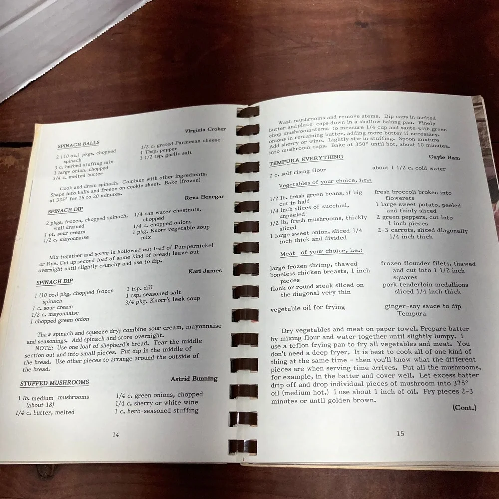 Our Cookbook Blytheville AFB OWC 1984 Edition Vintage Recipes Spiral Bound